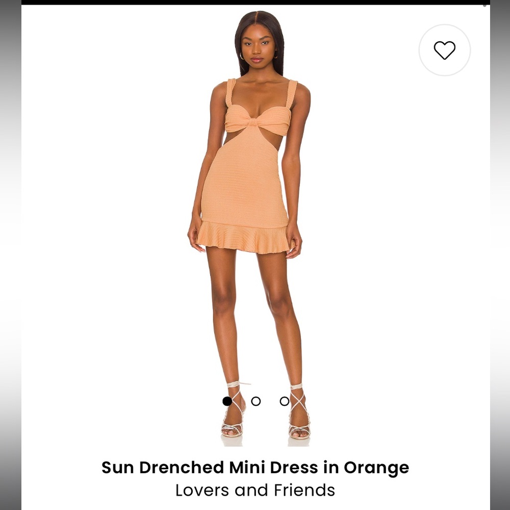 Lovers and Friends Sun Drenched Mini Dress - Orange XXS